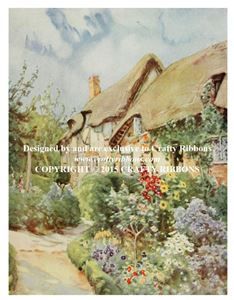 Printed Panel - Cottage Garden